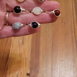 7 Gemstone Rings 