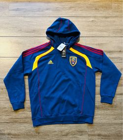 Adidas Real Salt Lake RSL MLS Travel Pullover Hoodie JE5549 New!!! Size XL Men