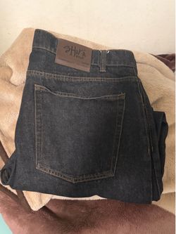 Title:  Shaka Wear Raw Denim Jeans Men’s Size 40x32 Dark Wash Straight Fit
