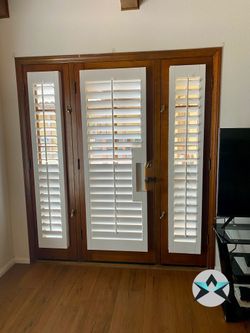 Window Shutters, Sliding Door Shutters, French Door Shutters, Closet Shutters. Persianas de Madera. Servicing  All Southern California. 951-573-2560