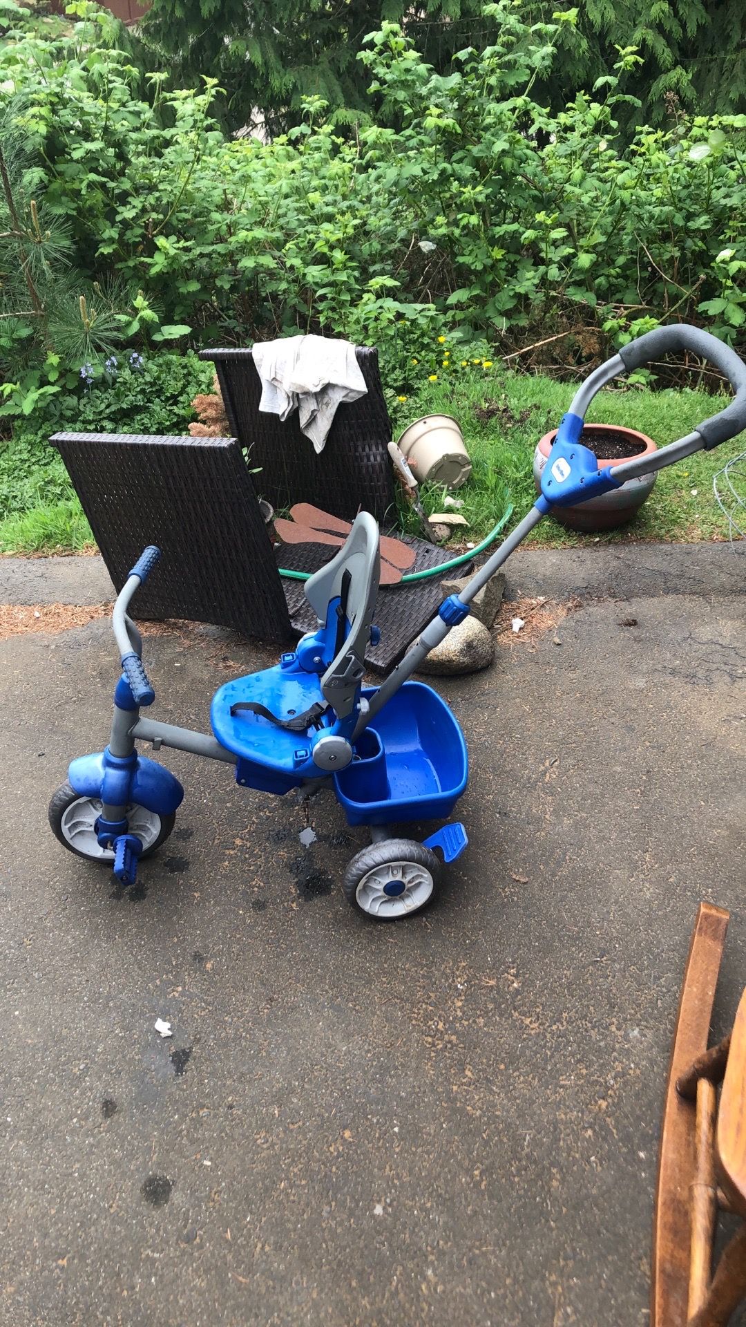 Push pedal trike car