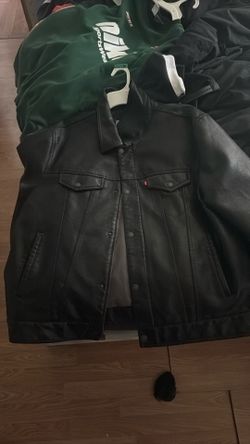 Levis Leather Jacket XL
