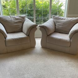 2 Fluffy Armchairs (Microfiber)