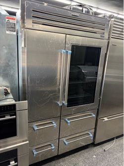 Sub Zero Pro Glass door Built in 48” wide Refrigerator