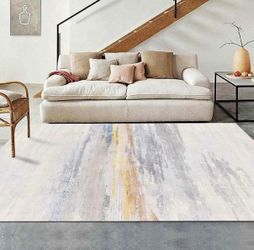 Abstract Vignetting for Living Room 4x6 Feet