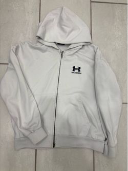 Balenciaga under armor white zip up