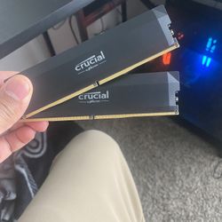 Crucial Pro 32GB DDR5 RAM Kit (2x16GB),CL36 6000MHz, Overclocking Desktop Gaming Memory, Intel XMP 3