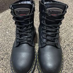 BRAND NEW Dr. Marten’s Industrial Steel Toe + Side Zip | Size 7W/6M