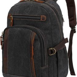 Vintage Canvas Travel Laptop Backpack