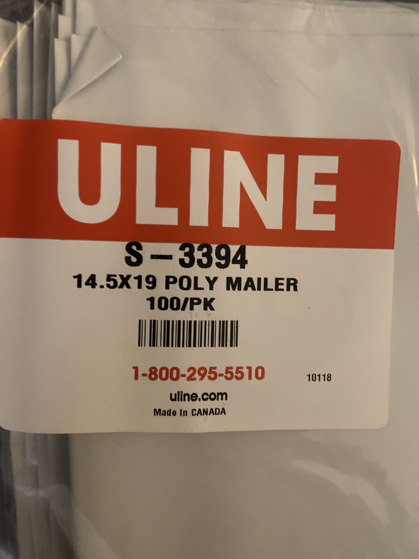 Uline Poly Mailers