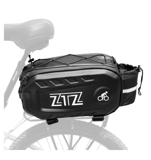 ZTZ Bike Bags for Bicycle Rear Rack, 17L Hard Shell Waterproof Bike Ebik