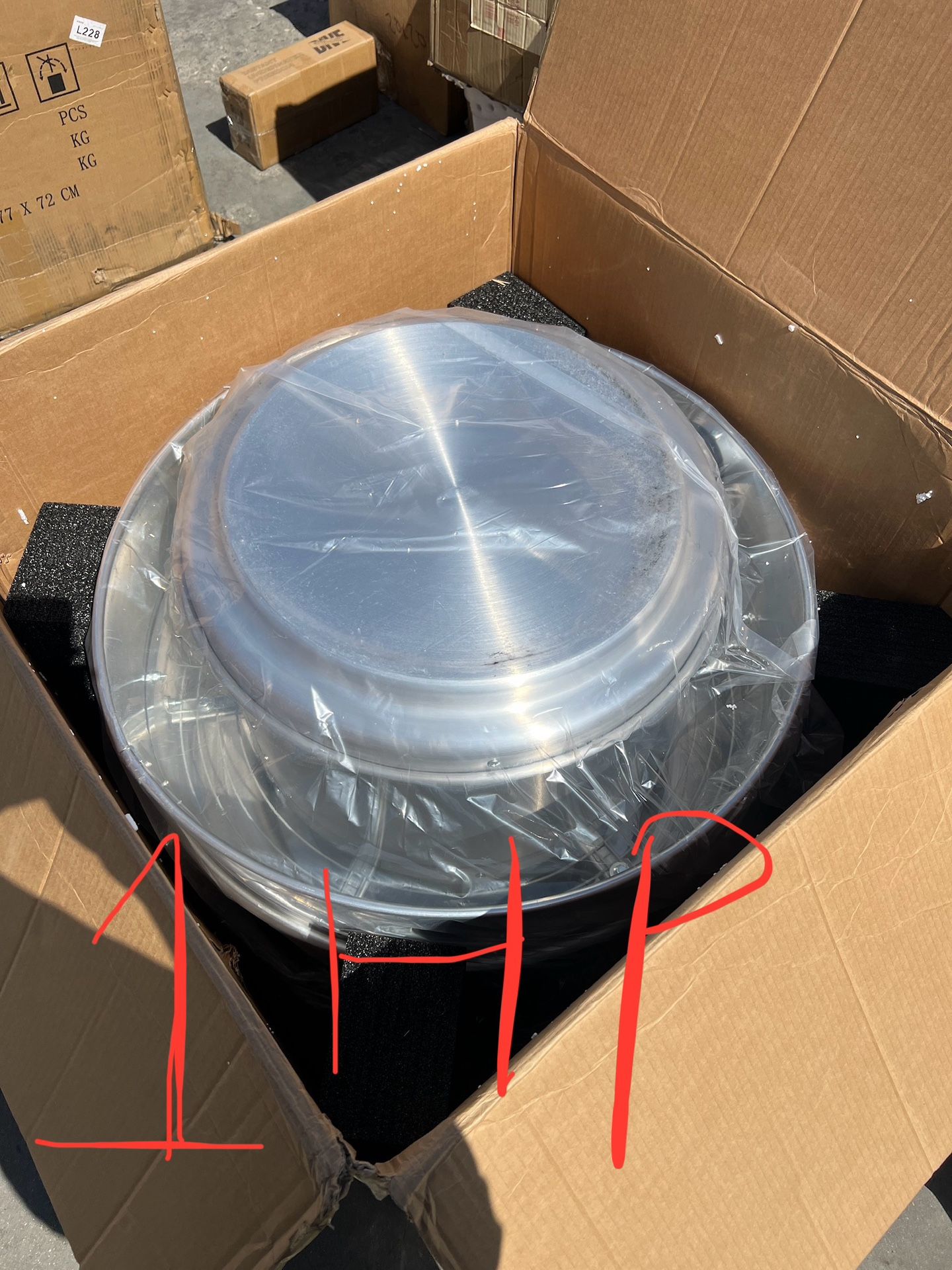1HP 110 Volt Single Phase Motor 3500 CFM- Restaurant Hood Grease Rated Exhaust Fan- Fodd Truck High Speed Direct Drive Centrifugal Upblast Exhaust Fa
