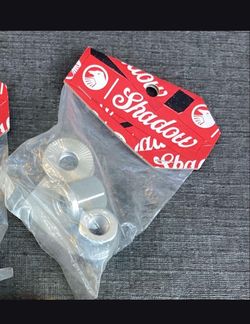NEW 1 PAIR SHADOW CONSPIRACY 3/8 AXLE NUTS WASHERS BMX BICYCLE BOLTS GT HARO SE