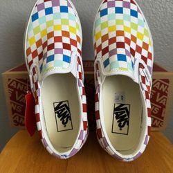 Vans Classic Slip-On Checkerboard Rainbow