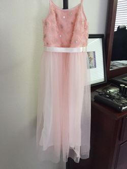 Girls pink formal dress size 8