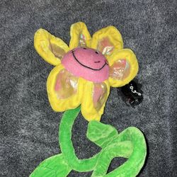 Treasures Wildflowers Bendable Smiling Flower Pink Yellow Happy Face