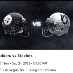 Raiders Vs Steelers Prime time 