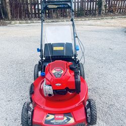 Toro lawnmower start at first pull personal pace self propelled with Smartstow