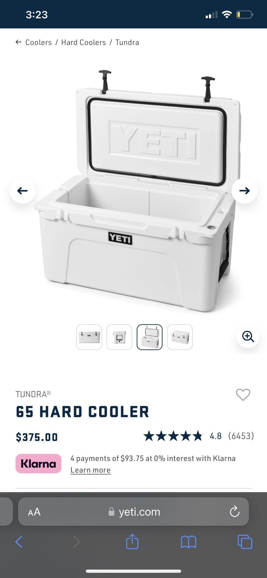 Yeti 65 Hard Cooler