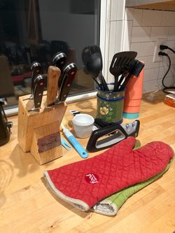 Kitchen Knives, Utensils, Mittens, and more