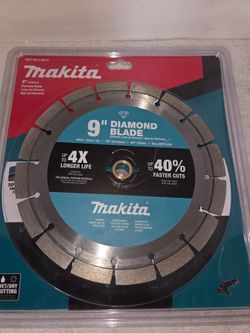 Makita 9" Diamond Blade (Price Is Firm)