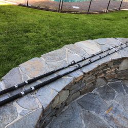 TWO (2) M&M Custom Wrapped 8’0” Saltwater Fishing Rods 30 & 40 lb High End Components.