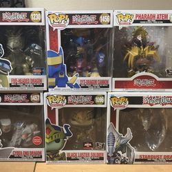 Yu-Gi-Oh! Funko Pop! Lot Of 6 Large Size Five Headed Dragon Stardust Pharaoh