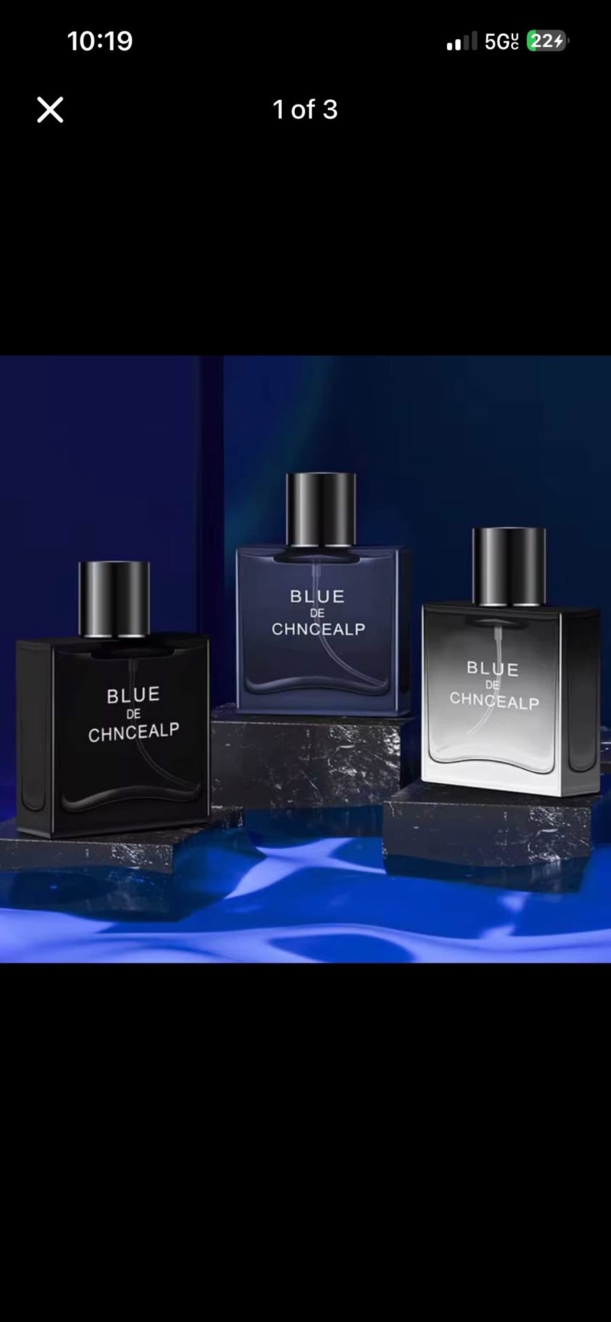 3 Blue DE Chnacealp Cologne For Men