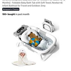 Baby Bathtub With Thermometer 