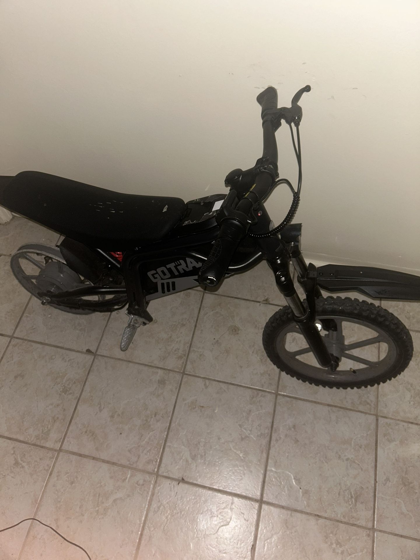 GoTrax Fitz 16 Electric Dirt Bike w/15mi max Range mph max