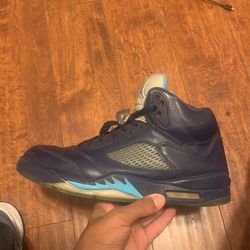 Blue Jordan 5s