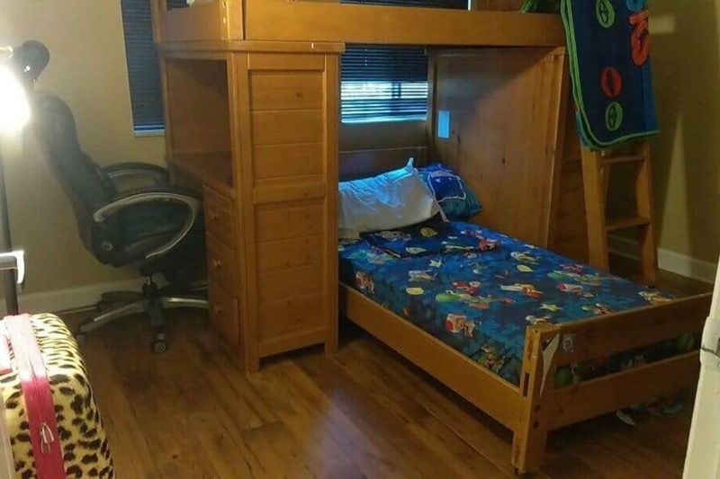 Kinds study desk bunk bed