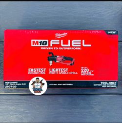 Milwaukee M18 FUEL GEN II 18V Lithium-Ion Brushless Cordless 1/2 in. Hole Hawg Right Angle Drill (Tool-Only)