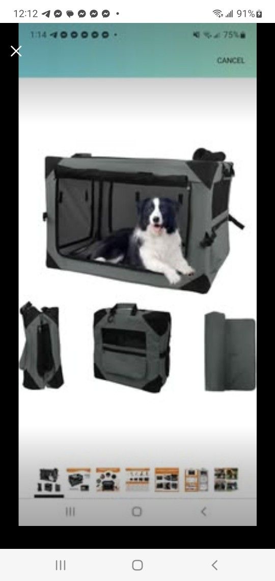 BRAND NEW..Wdmiya Dog Crates for Mediument the dog from run