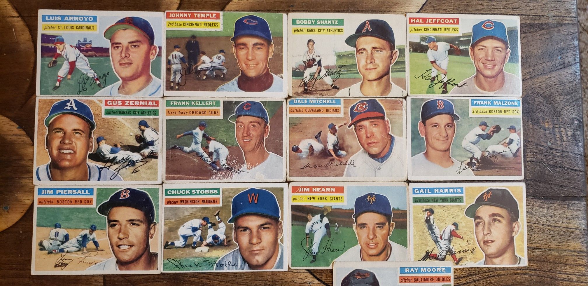 1956 Topps Vintage Baseball card's 13 card lot