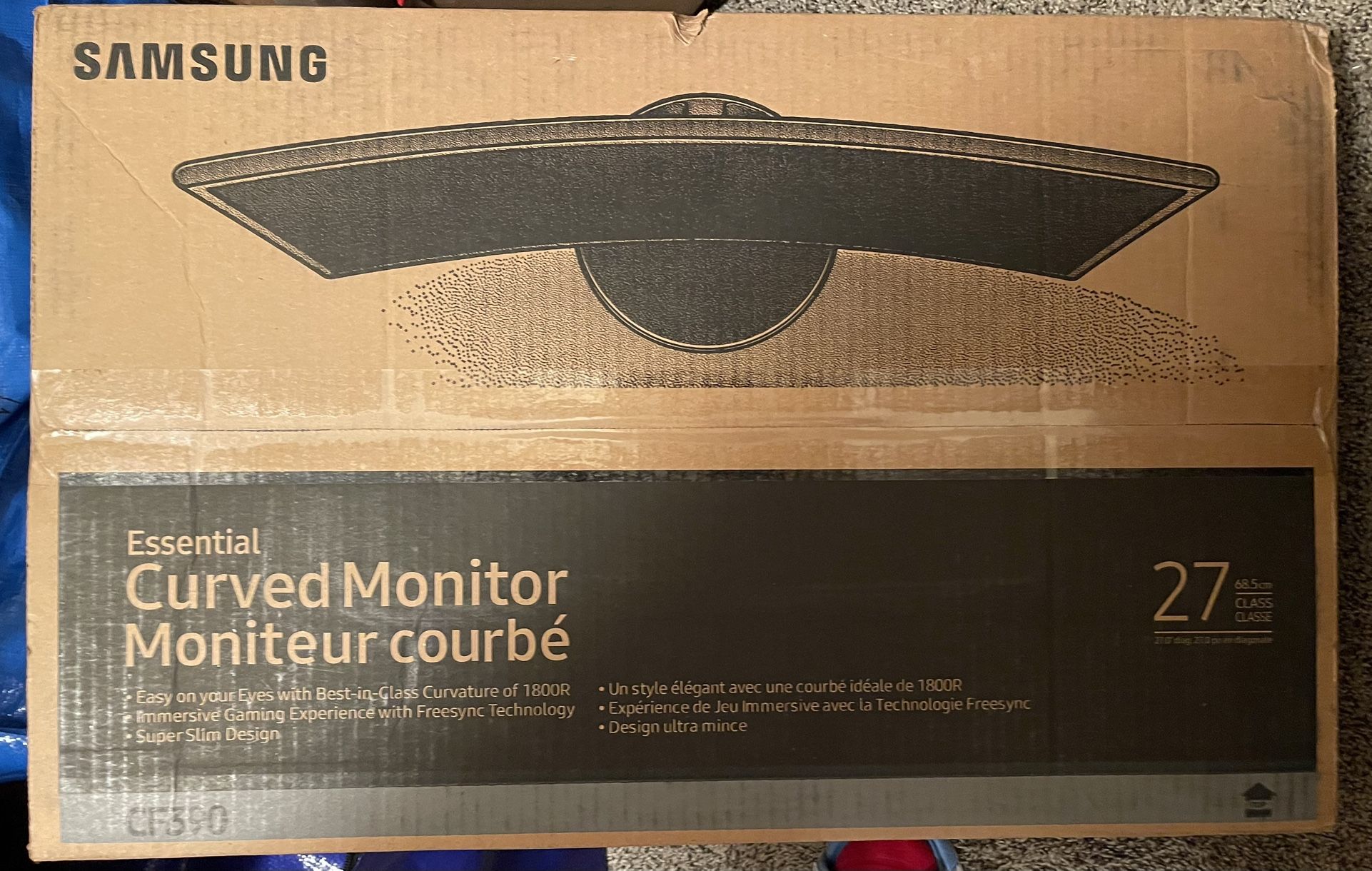 2 Samsung CF390 Curved Monitors