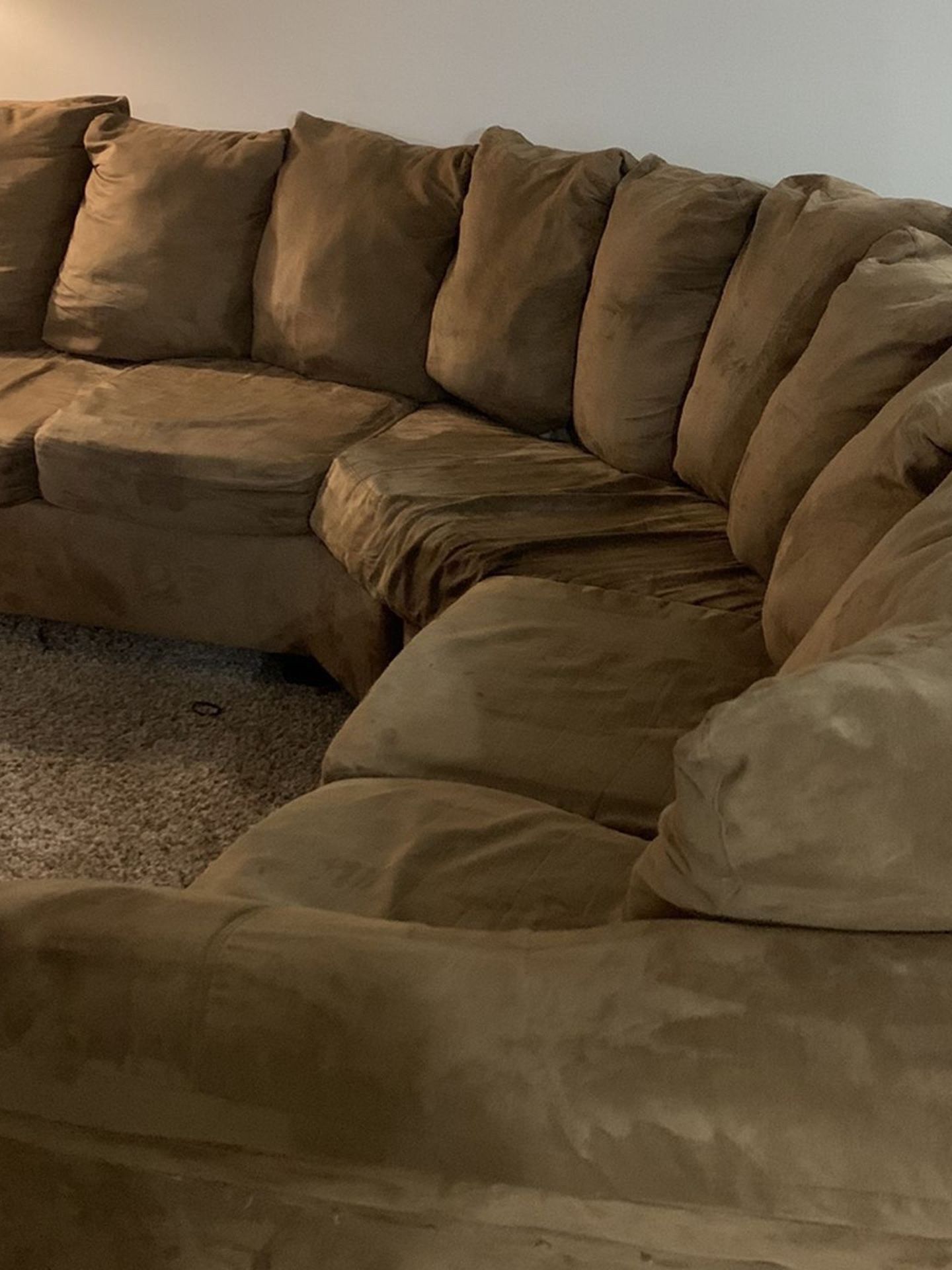 L Shape Sofa Brown $150 OBO