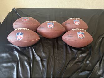 5 NFL Footballs