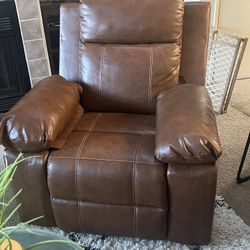 Reclinear Sofa With Massage Leather