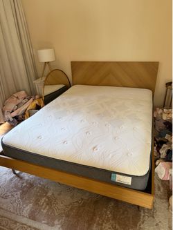 Article Bed  Frame and  Sealy Mattress - Queen