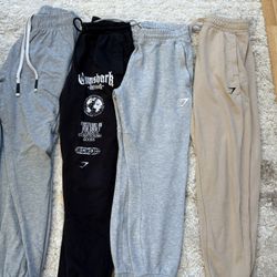 Four Gymshark/YoungLA Sweatpants Men