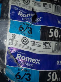romex wire type 6/3 (50ft.)