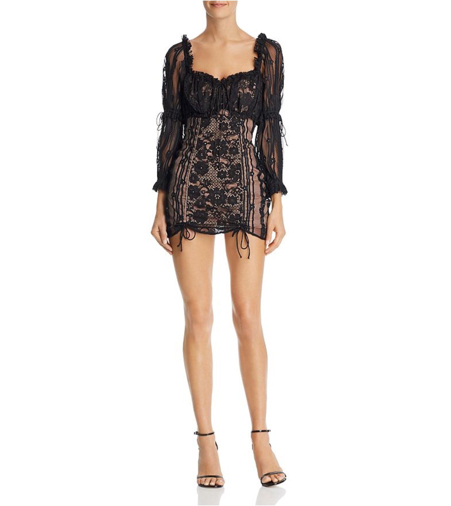 chinese dress ladies For Love & Lemons Luna Maxi Dress Black – blueandcream