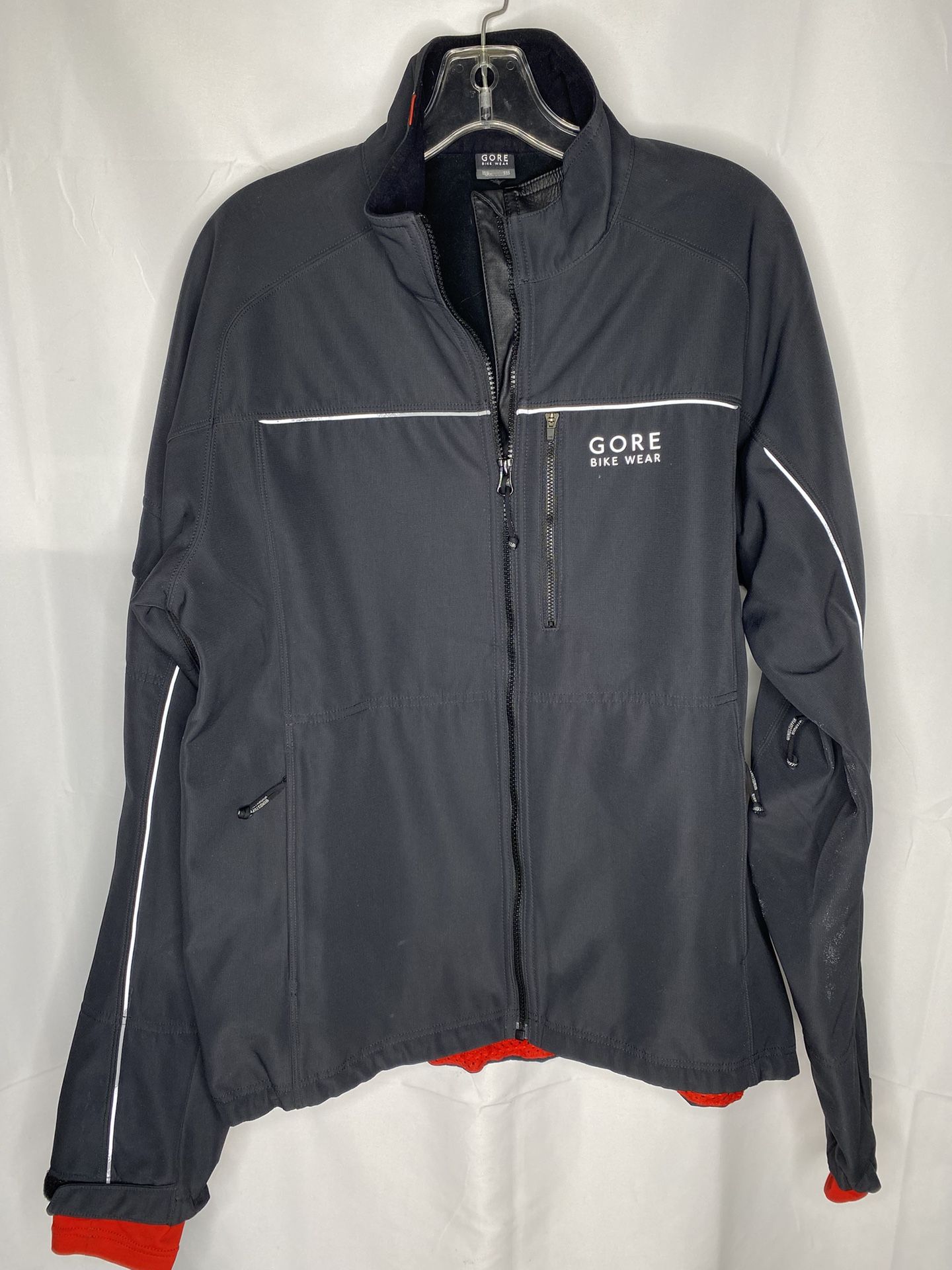 Gore Bike Wear Jacket Mens XL Black Cycling Windstopper Soft Shell Thermo
