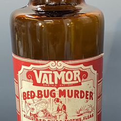 Antique Bedbug Murder Val More Chicago Bottle Excellent Condition 