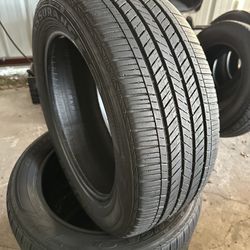 215-55-17=Used tires top condition Balance installation included $55 PER TIRE