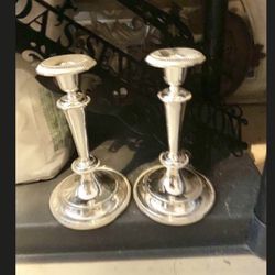 Silver plate Candle Stick Holders
