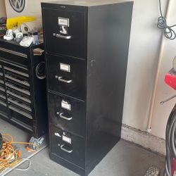 Black File Cabinet