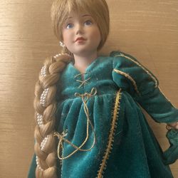 Beautiful 12” Porcelain Doll