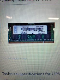 73P3845 IBM 1GB Memory Module